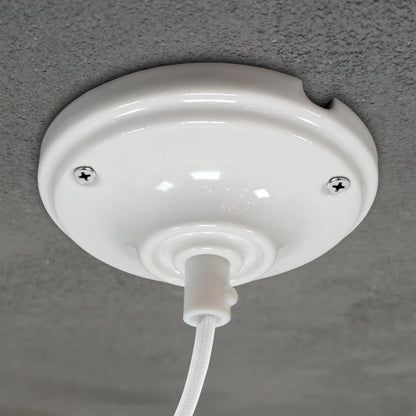 white porcelain big cone ceiling rose 100x30mm, angled