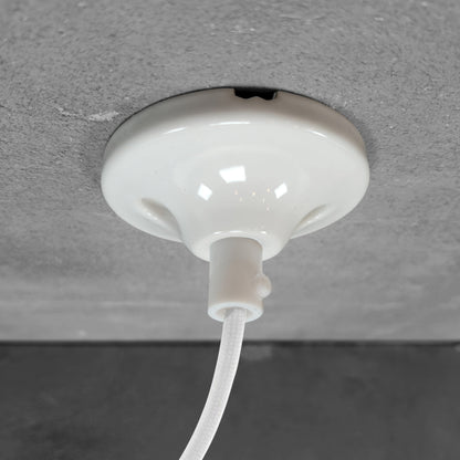 white porcelain E14 pendant light set, ceiling rose