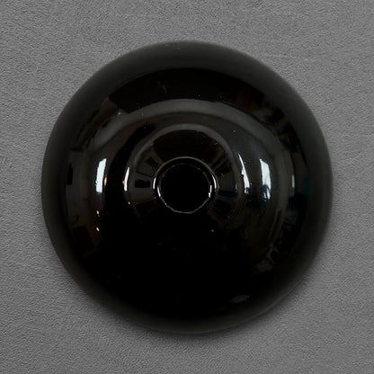 black porcelain ceiling cup 63x50mm, front