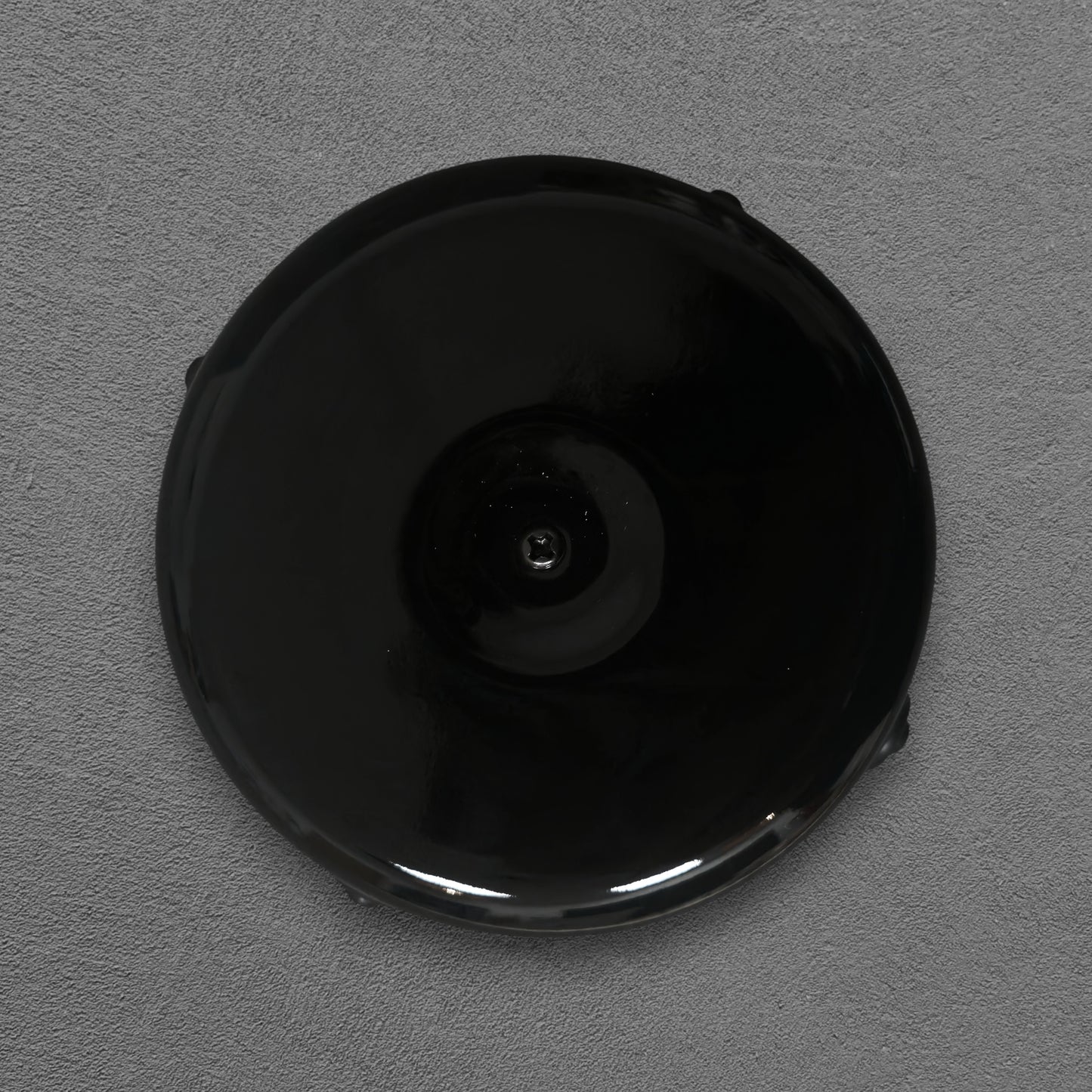 black porcelain junction box, 78x45mm, front