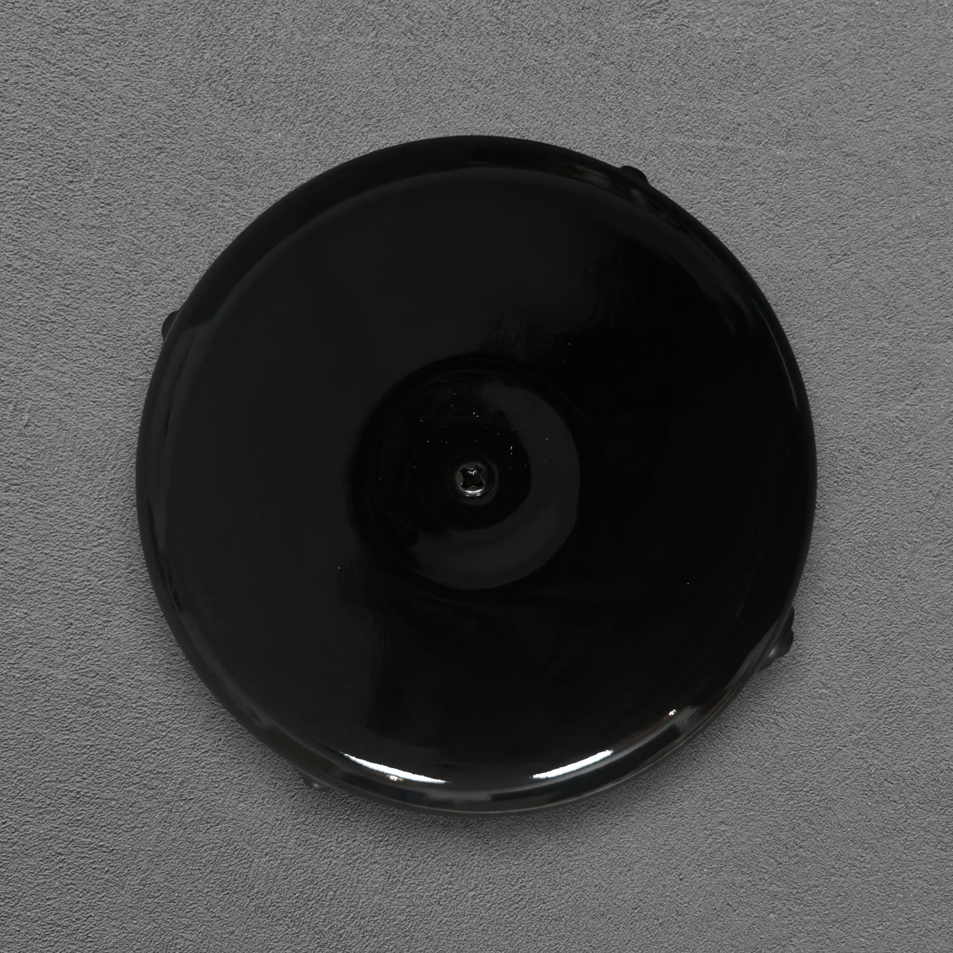 black porcelain junction box, 78x45mm, front