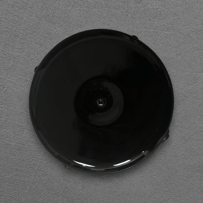 black porcelain junction box, 78x45mm, front