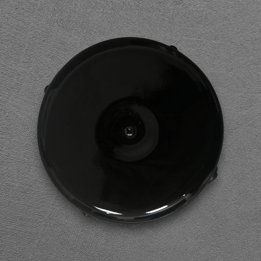 black porcelain junction box, 78x45mm, front