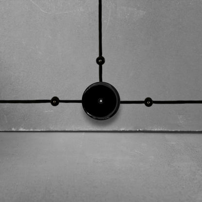 black porcelain junction box, 78x35mm