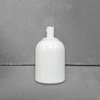 white porcelain hanging E27 lamp holder, 50x95mm, front