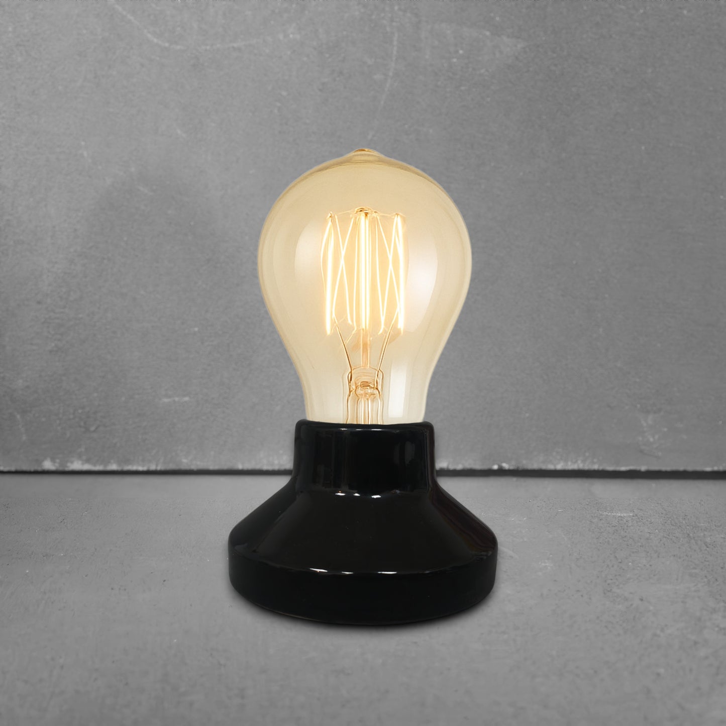 black porcelain high frequency E27 lamp holder