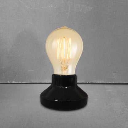 black porcelain high frequency E27 lamp holder