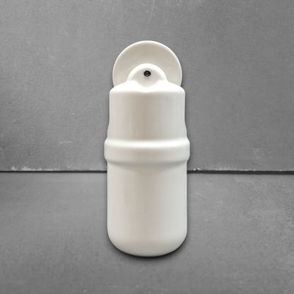 white porcelain counterweight for light fixture, front