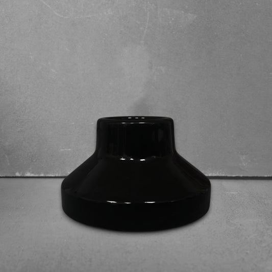 black porcelain high frequency E27 lamp holder, side
