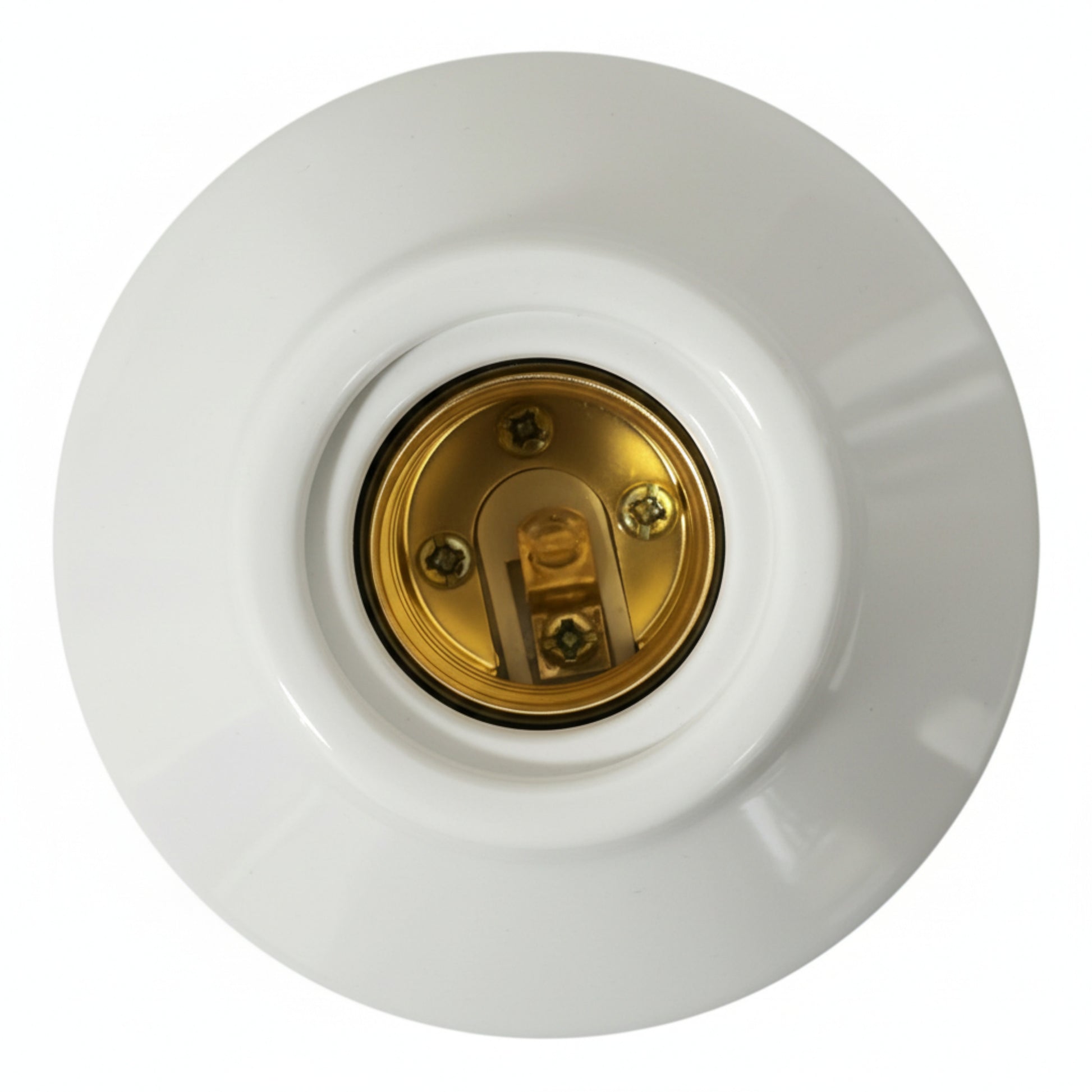 white porcelain high frequency E27 lamp holder, top