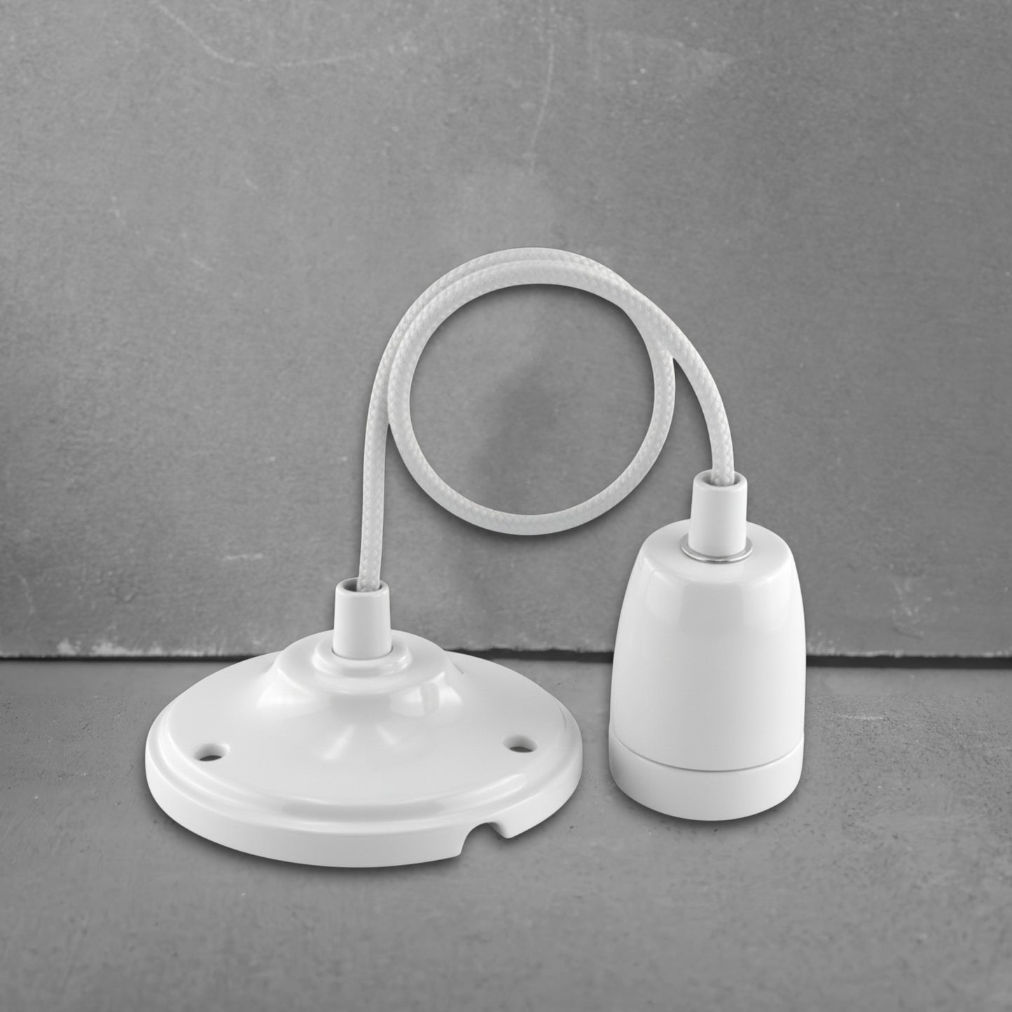 white porcelain E27 pendant light set