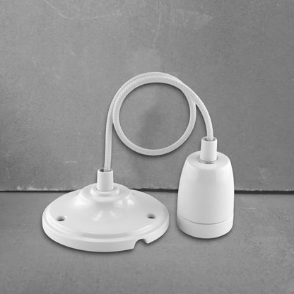 white porcelain E27 pendant light set