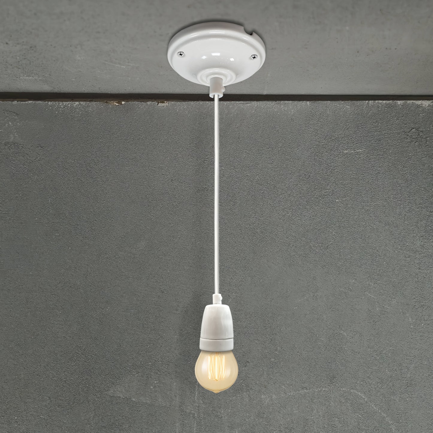 white porcelain E27 pendant light set, 