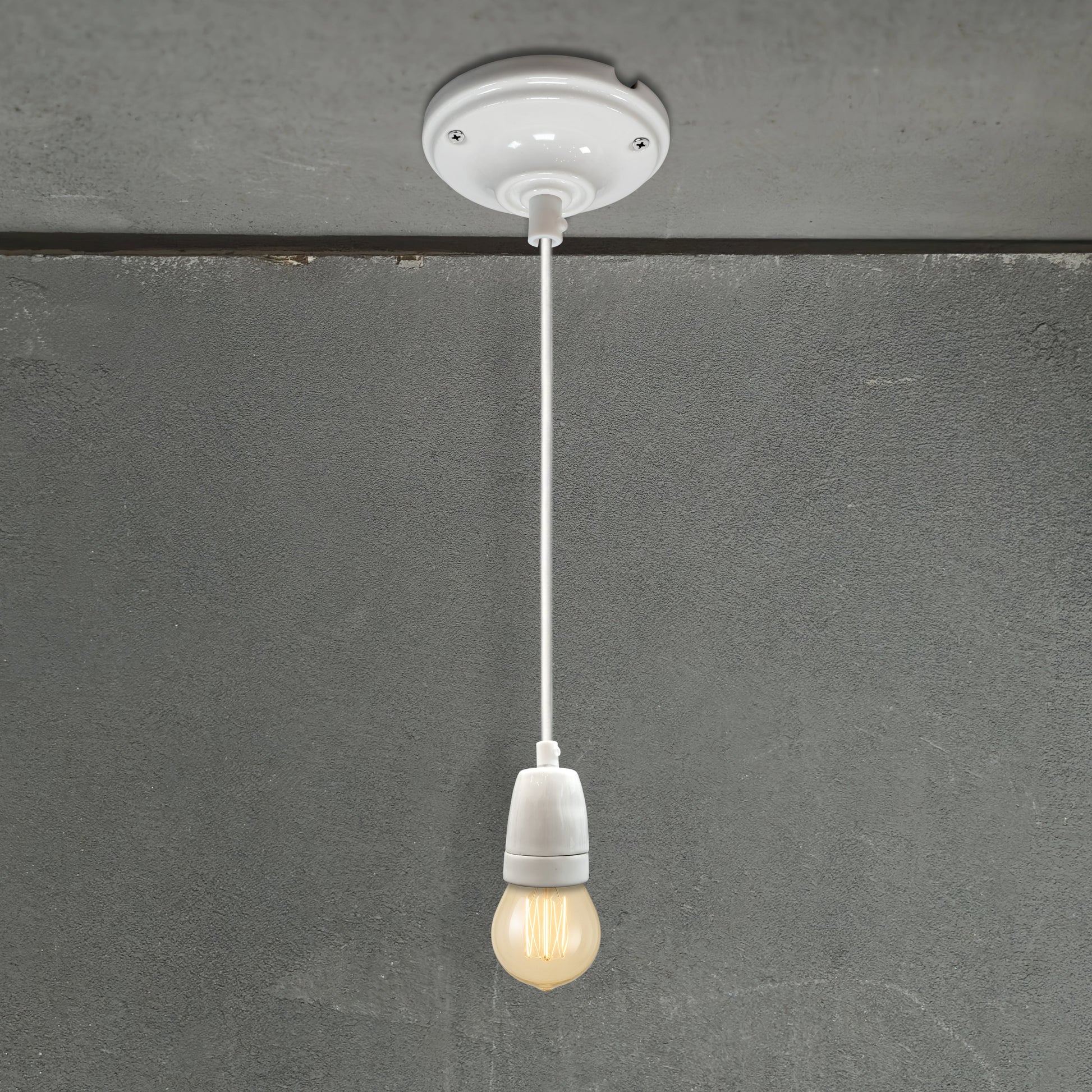 white porcelain E27 pendant light set, 