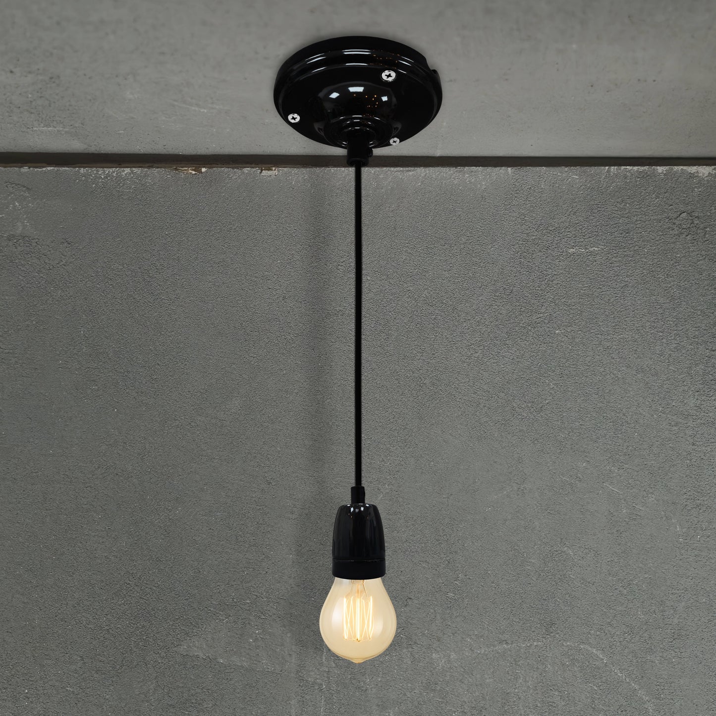 black porcelain E27 pendant light sets