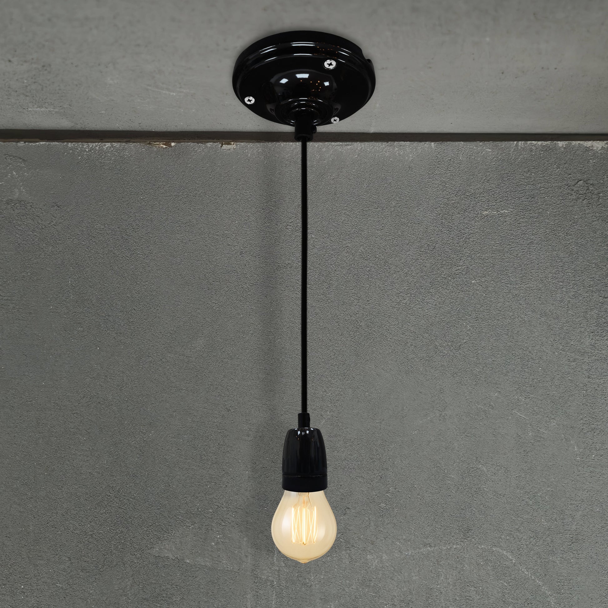 black porcelain E27 pendant light sets