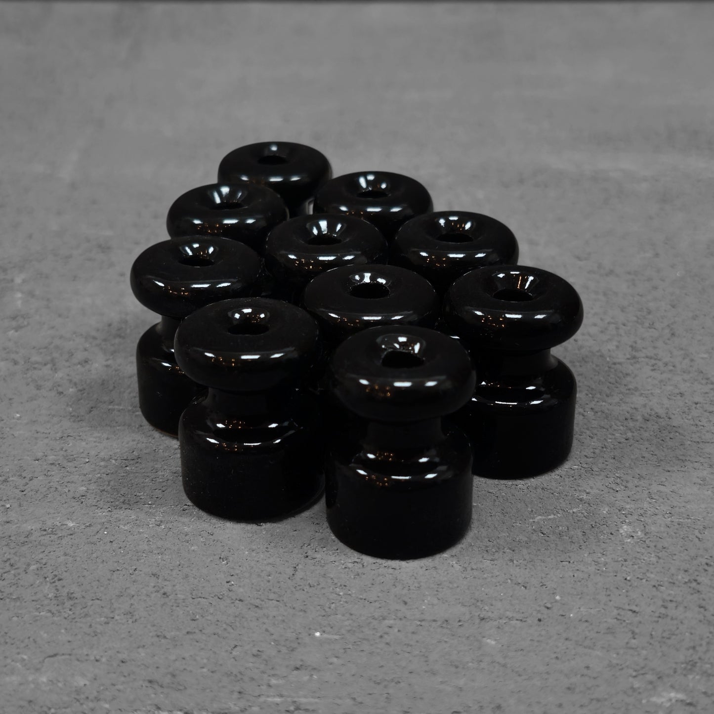 black porcelain insulator 10pcs, all