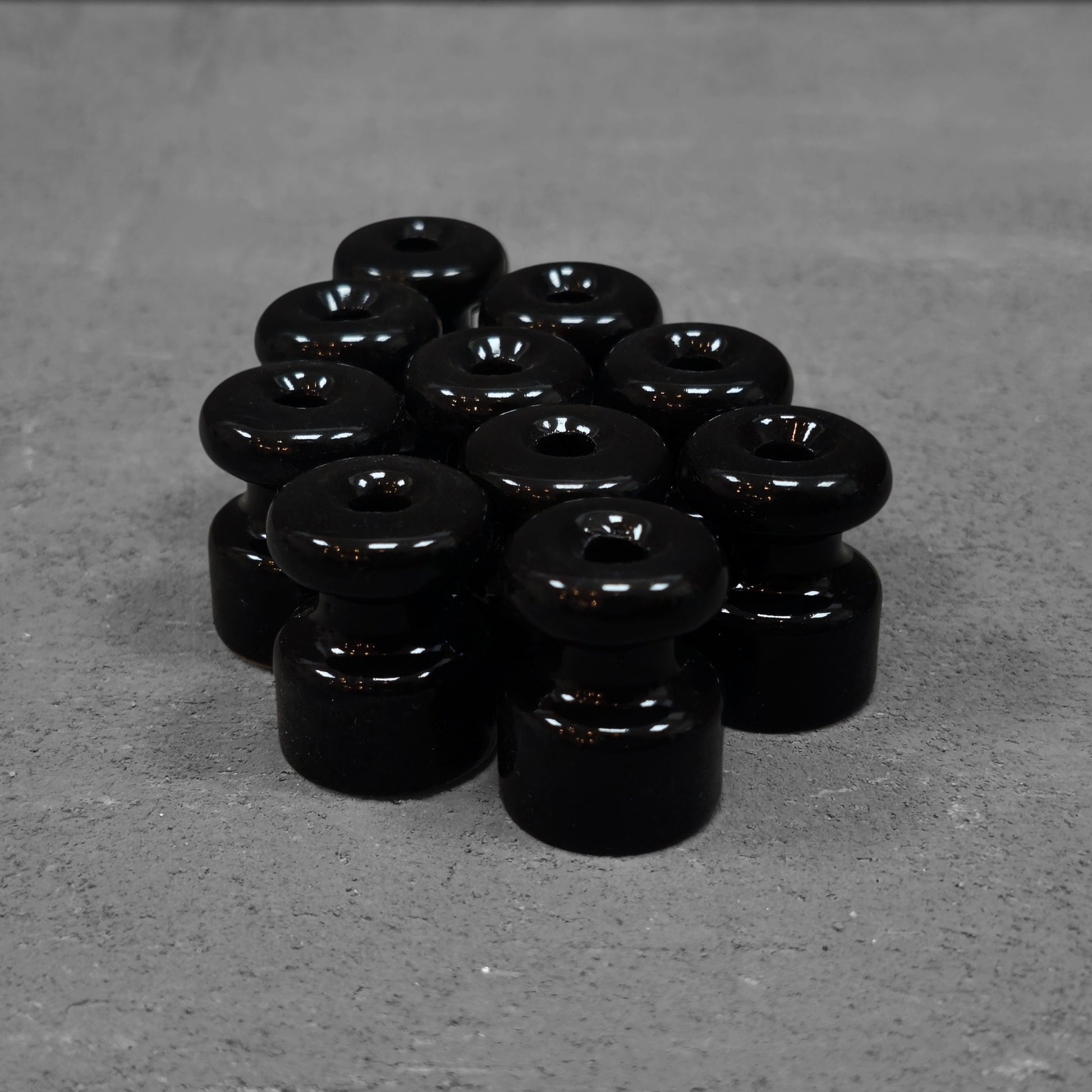 black porcelain insulator 10pcs, all