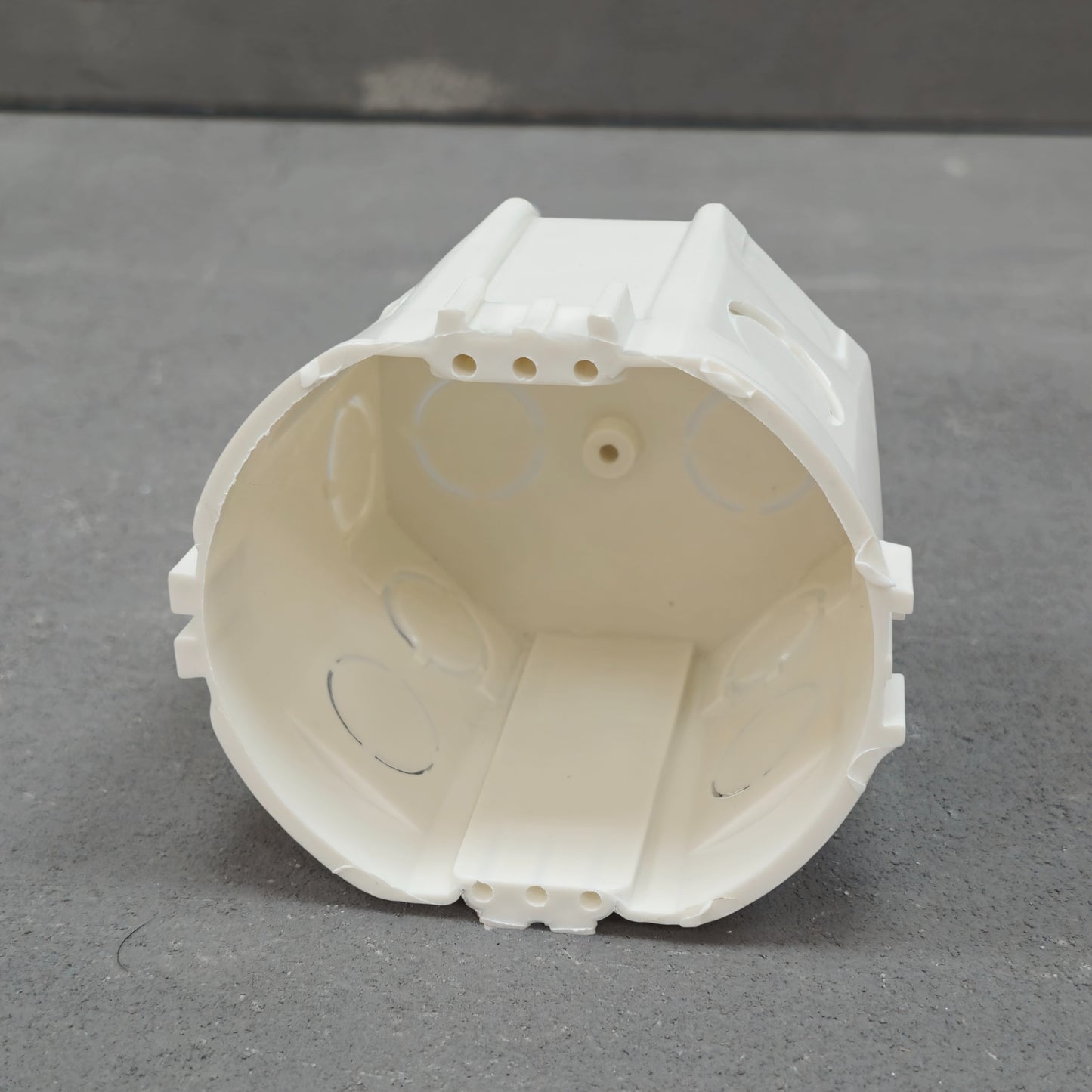 EU Socket and Switch backbox 65mm, angled