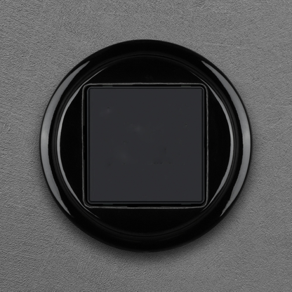 Flush Mount Digital Heating Thermostat – Black Porcelain
