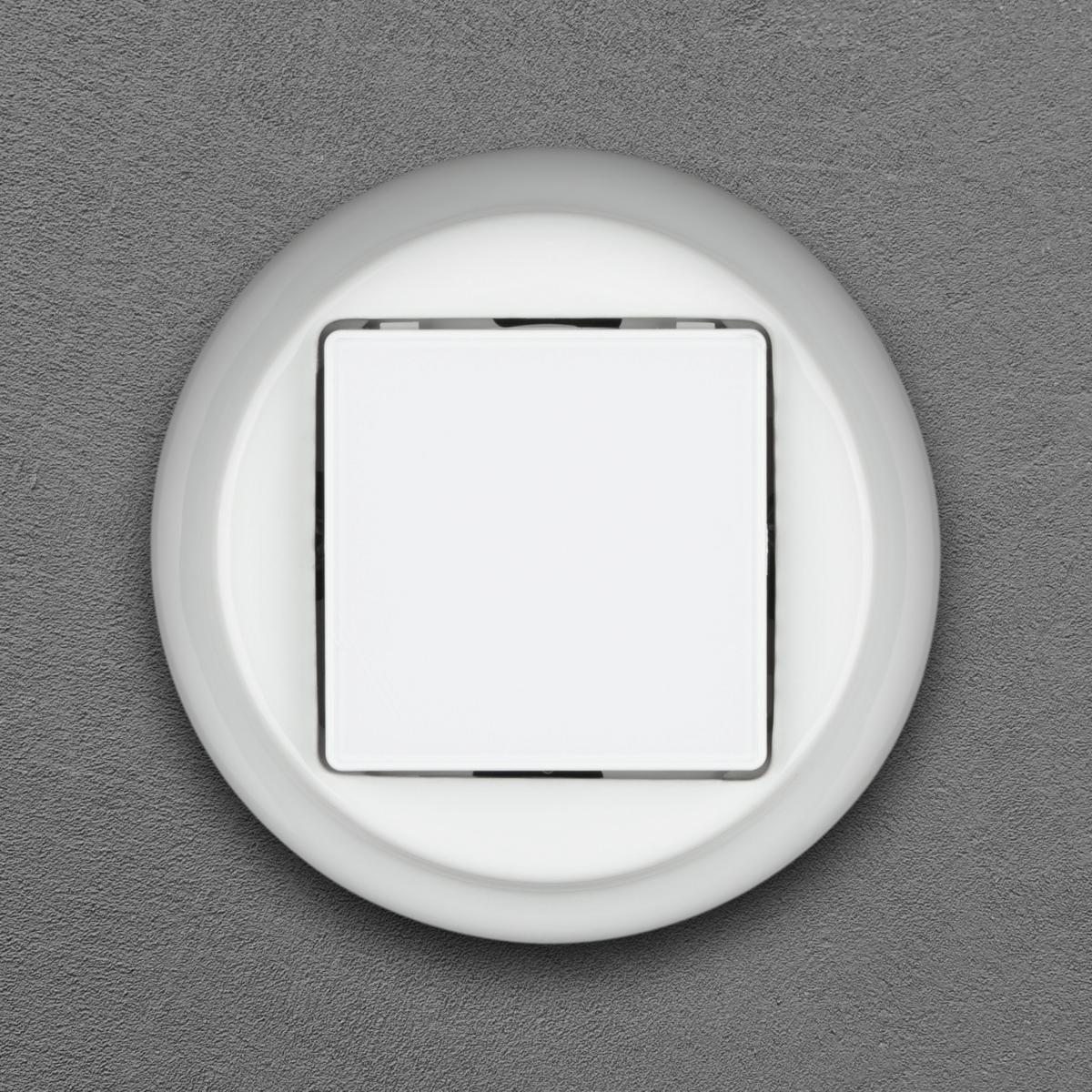 Flush Mount Digital Heating Thermostat – White Porcelain