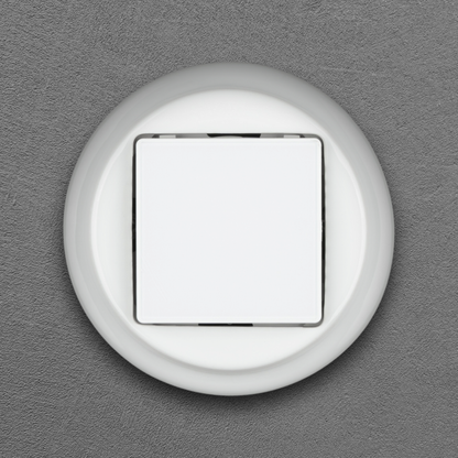 Flush Mount Digital Heating Thermostat – White Porcelain