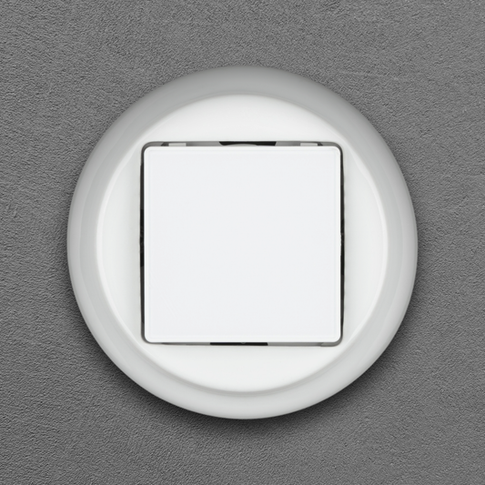 Flush Mount Digital Heating Thermostat – White Porcelain