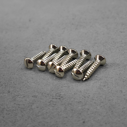 M3.5 x 20mm Round Slotted Machine Screws (10-Pack)