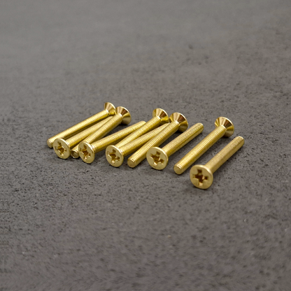 M3.5 x 25mm Flat-Head Countersunk Self-Tapping Screws (10-Pack)