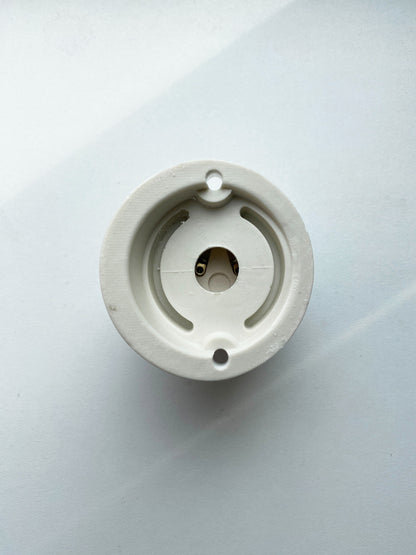 Porcelain Inclined Lamp Holder E27 Vintage Loft Retro Cottage Ceramic White