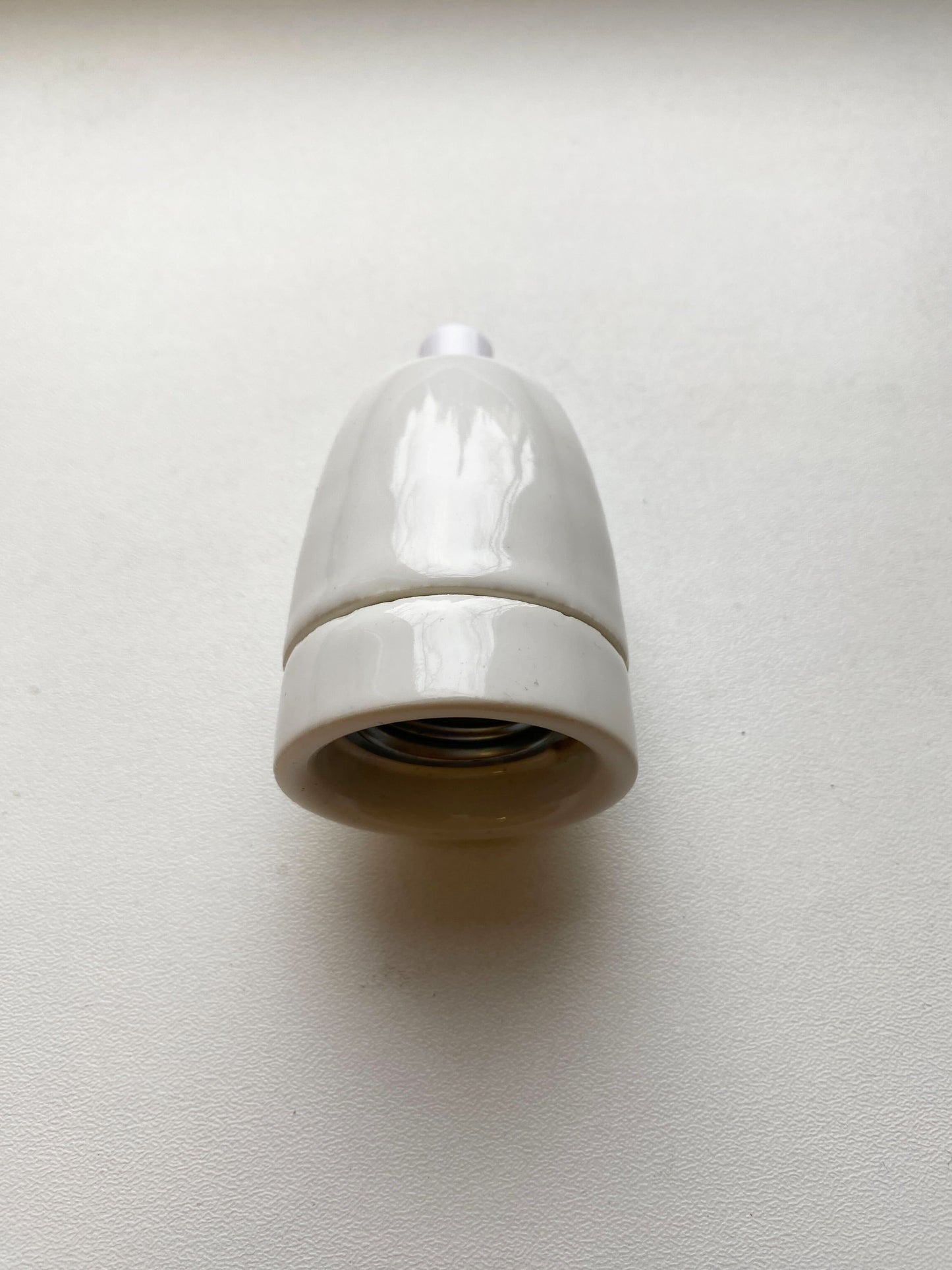 Porcelain Lamp Holder E27 Hanging Vintage Loft Retro Cottage Ceramic White