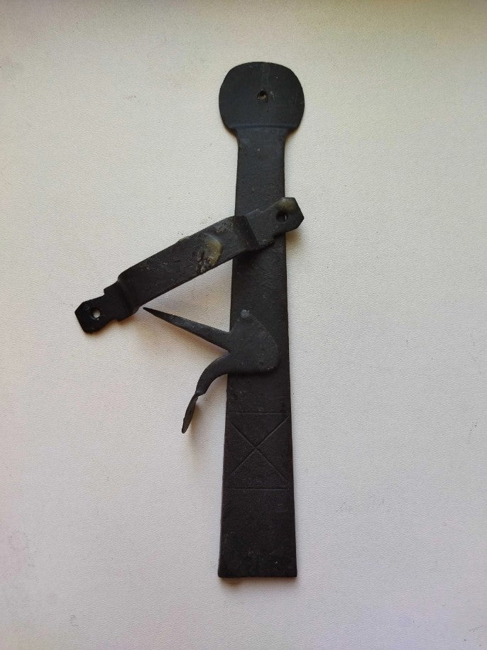Handforged Iron Suffolk Thumb Latch Penny-End Cottage Period Home Antique Door Black