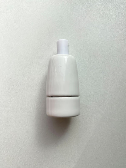 Porcelain Lamp Holder E14 Hanging Vintage Loft Retro Cottage Ceramic White