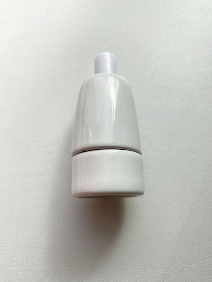 Porcelain Lamp Holder E14 Hanging Vintage Loft Retro Cottage Ceramic White