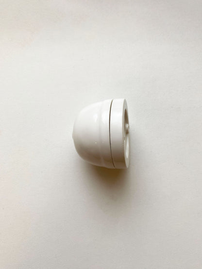 Porcelain Ceiling Cup Surface Mounting Vintage Loft Retro Cottage Ceramic White