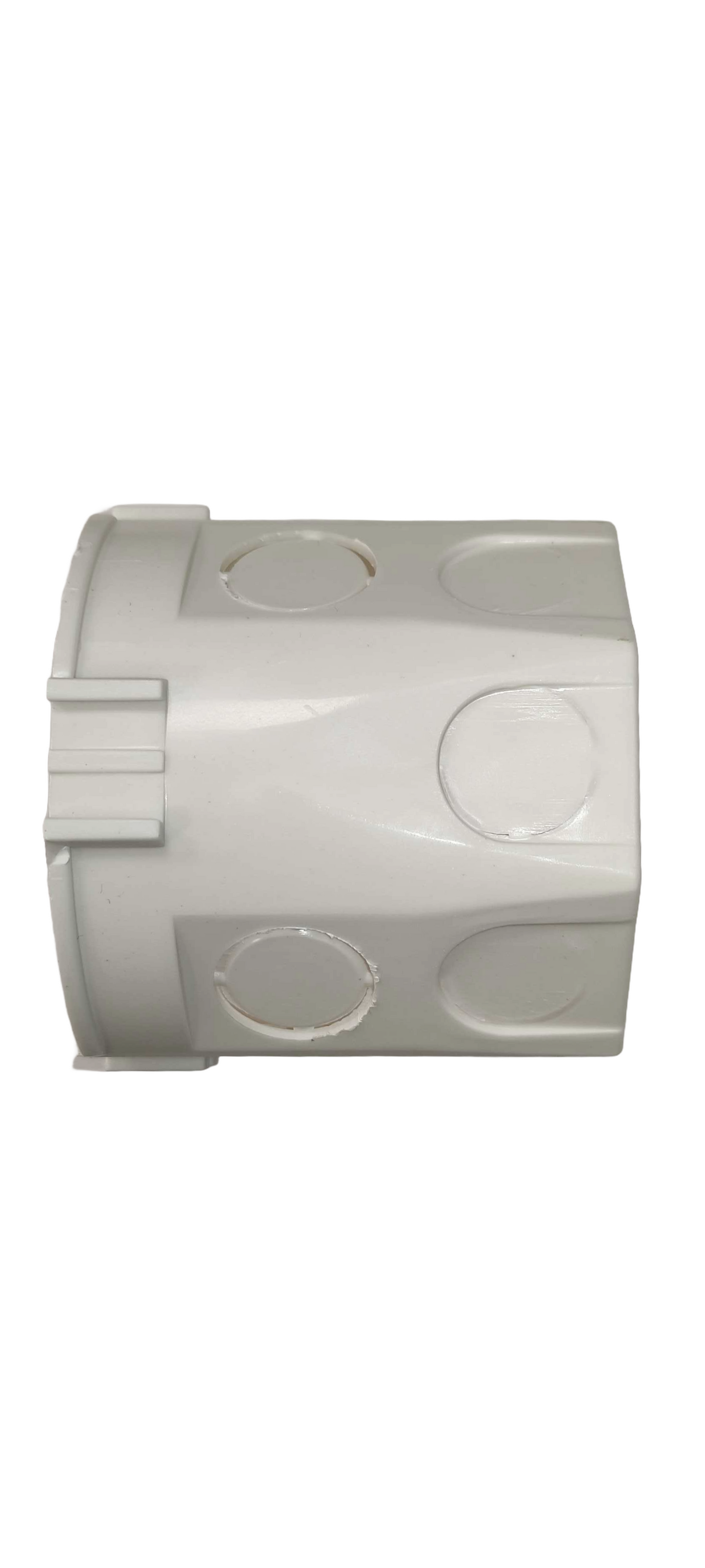 Retro Style Back Box 65mm For Flush Mounted Switch & Socket Plastic White - 10 Pieces in a Pack