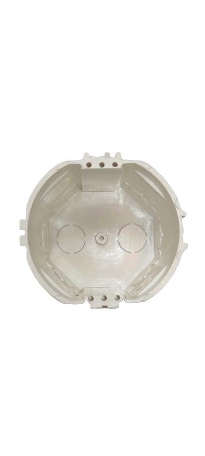 Retro Style Back Box 65mm For Flush Mounted Switch & Socket Plastic White - 10 Pieces in a Pack