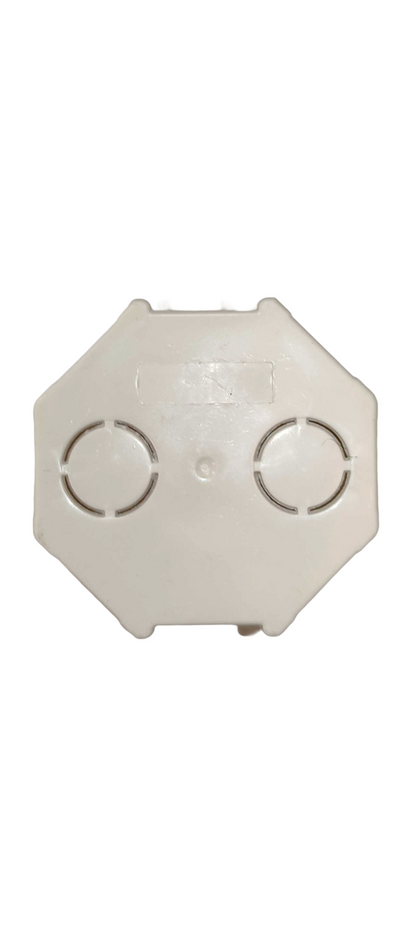 Retro Style Back Box 65mm For Flush Mounted Switch & Socket Plastic White - 10 Pieces in a Pack