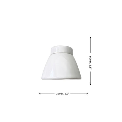 Porcelain Straight Lamp Holder E27 Vintage Loft Retro Cottage Ceramic White