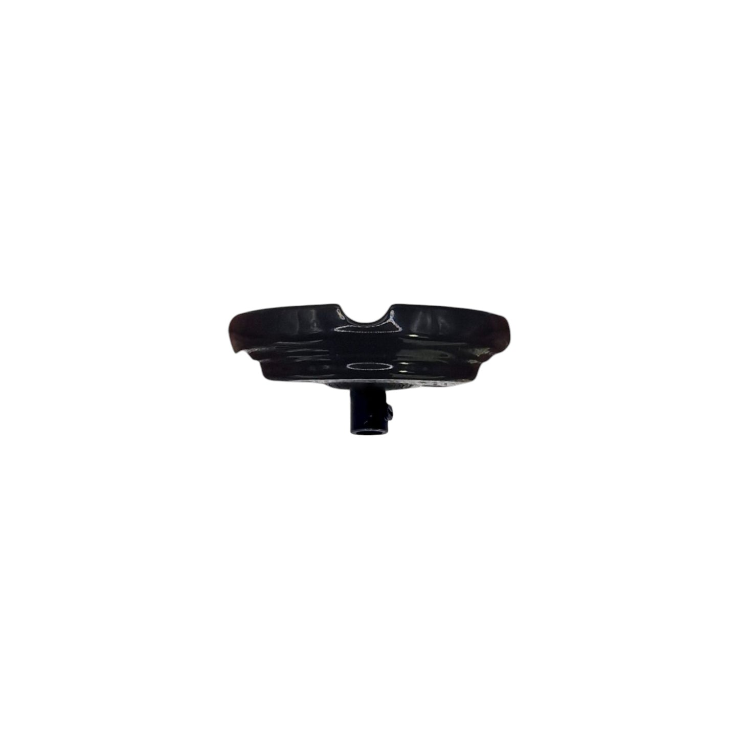Ceiling Rose Flat Shape Porcelain Surface Mounting Vintage Loft Retro Cottage Ceramic Black