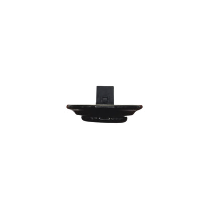 Porcelain USB Charging Socket – Retro Loft Style | Vintage Design, Flush-Mounted, USB A+C Socket in Black Ceramic