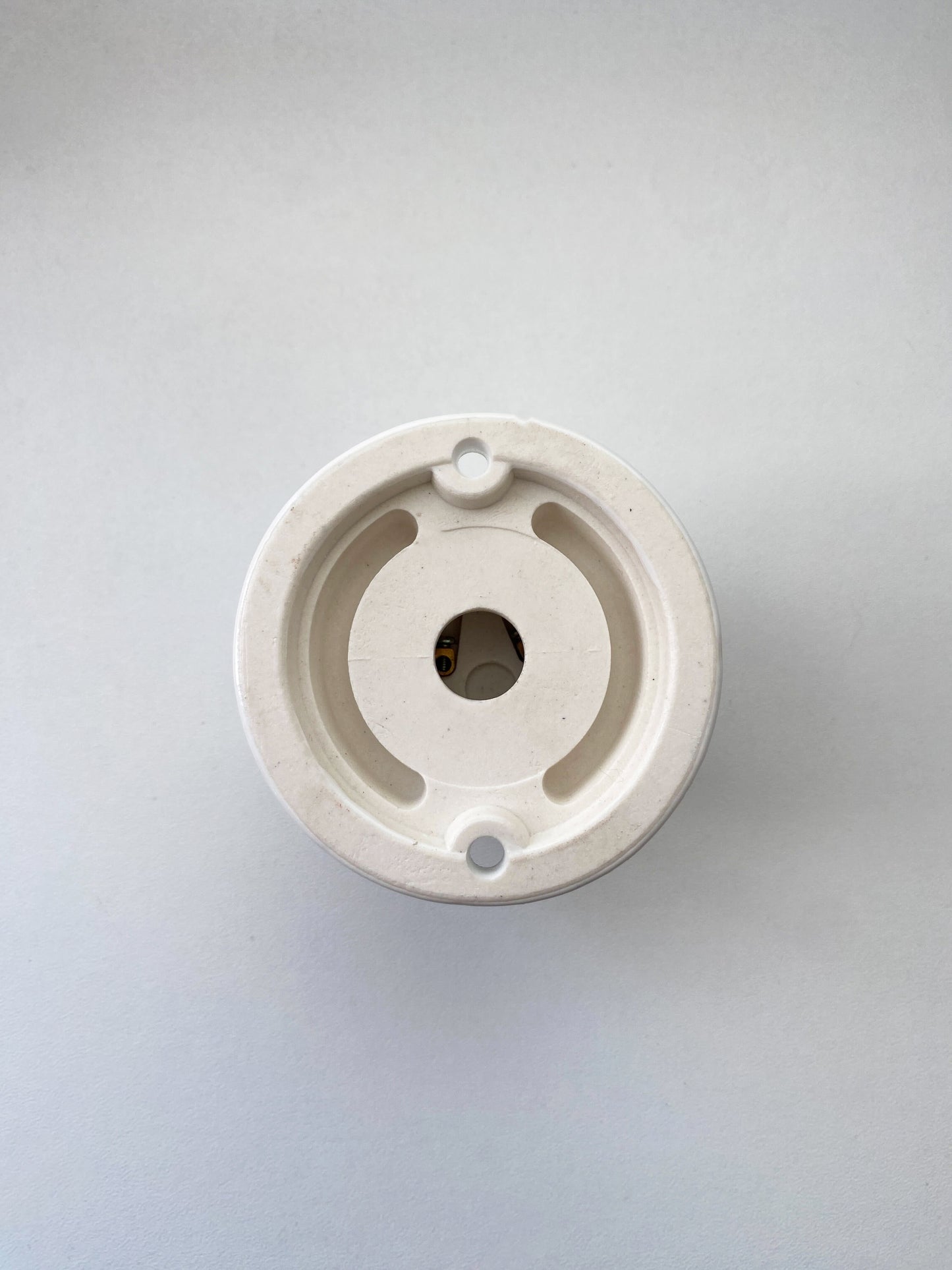 Porcelain Straight Lamp Holder E27 Vintage Loft Retro Cottage Ceramic White