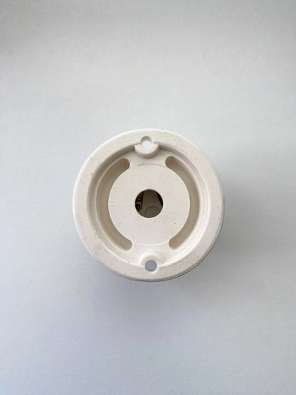 Porcelain Straight Lamp Holder E27 Vintage Loft Retro Cottage Ceramic White
