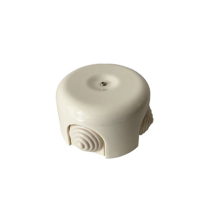 Porcelain Junction Box Loft Retro Vintage Cottage Ceramic Surface Mounting White