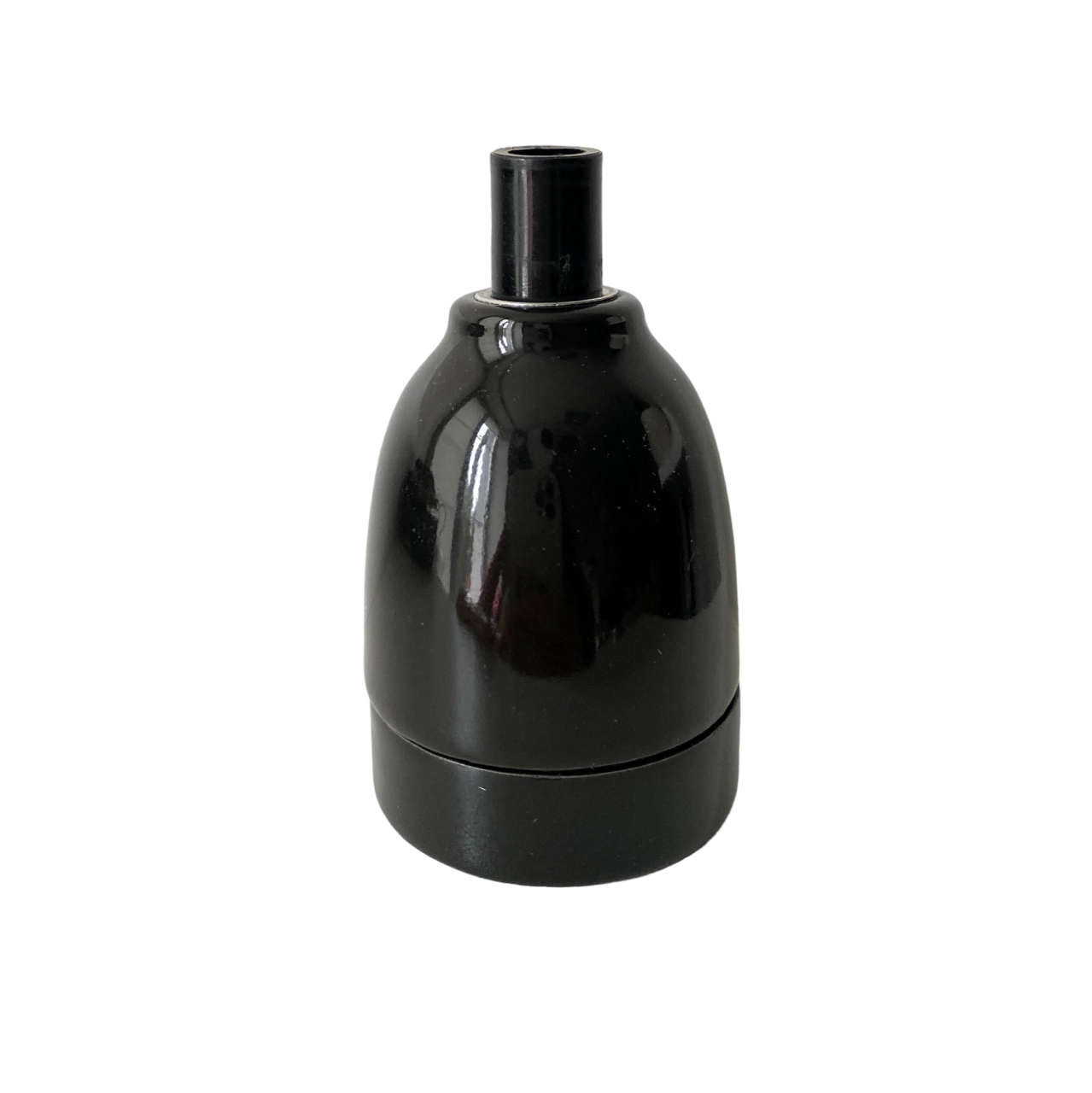 Porcelain Lamp Holder E27 Hanging Vintage Loft Retro Cottage Ceramic Black