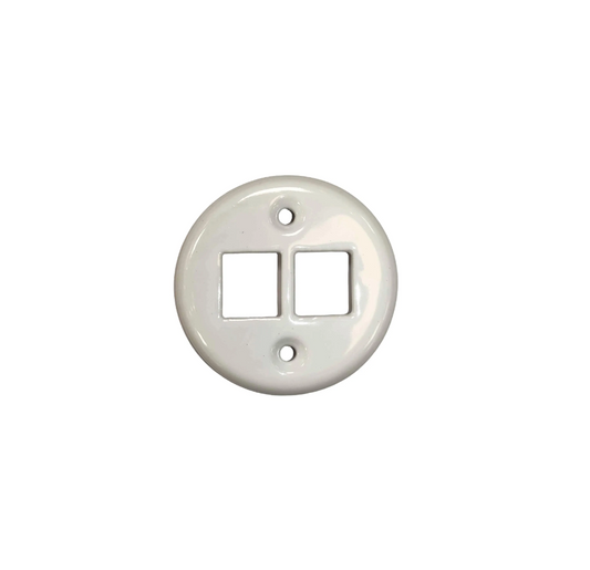 Retro Style Black Ceramic Internet Socket Cover Replacement Part For Flush Mounted Network CAT.5E Socket RJ45