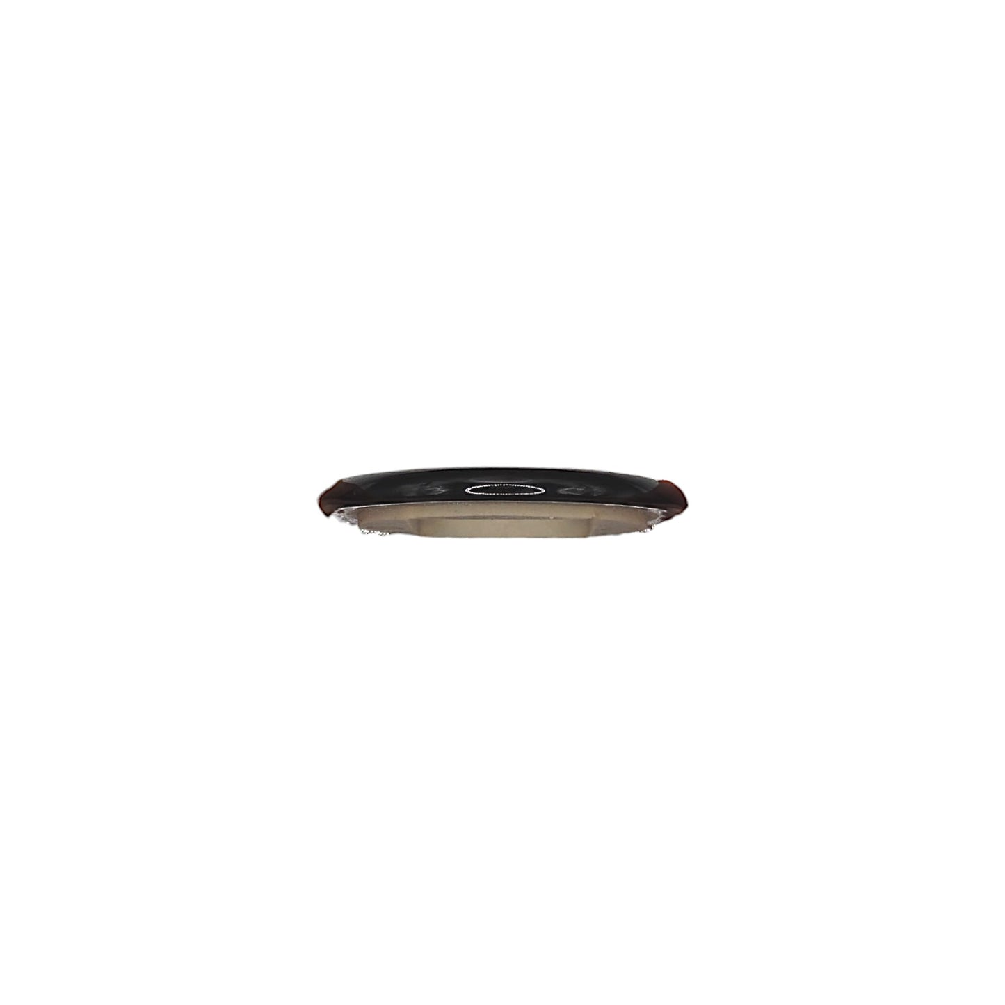 Retro style Black Ceramic Frame Replacement Part Flushed-Mounted Push Button Switch-Double Loft Vintage Cottage