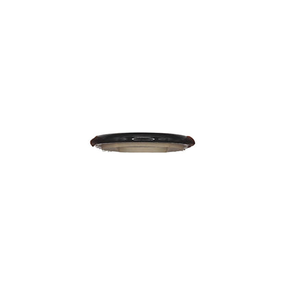 Retro style Black Ceramic Frame Replacement Part Flushed-Mounted Push Button Switch-Double Loft Vintage Cottage