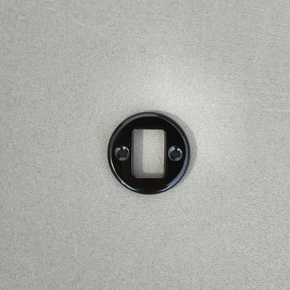 Retro style Black Ceramic Frame Replacement Part Flushed-Mounted Push Button Switch-Double Loft Vintage Cottage