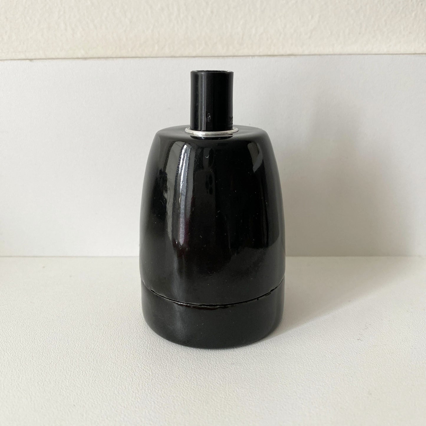 Porcelain Lamp Holder E27 Hanging Vintage Loft Retro Cottage Ceramic Black